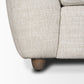 Valentina Accent Chair Cream Fabric | Brown Wood - accent-chairs