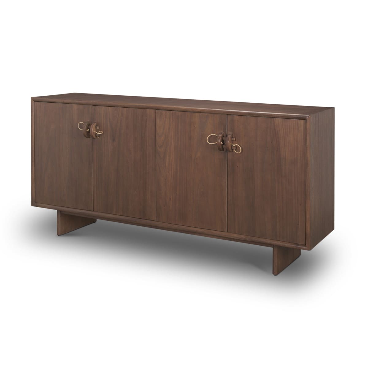 Varenna Sideboard Dark Brown | Wood | 4 Doors - sideboards-and-buffets