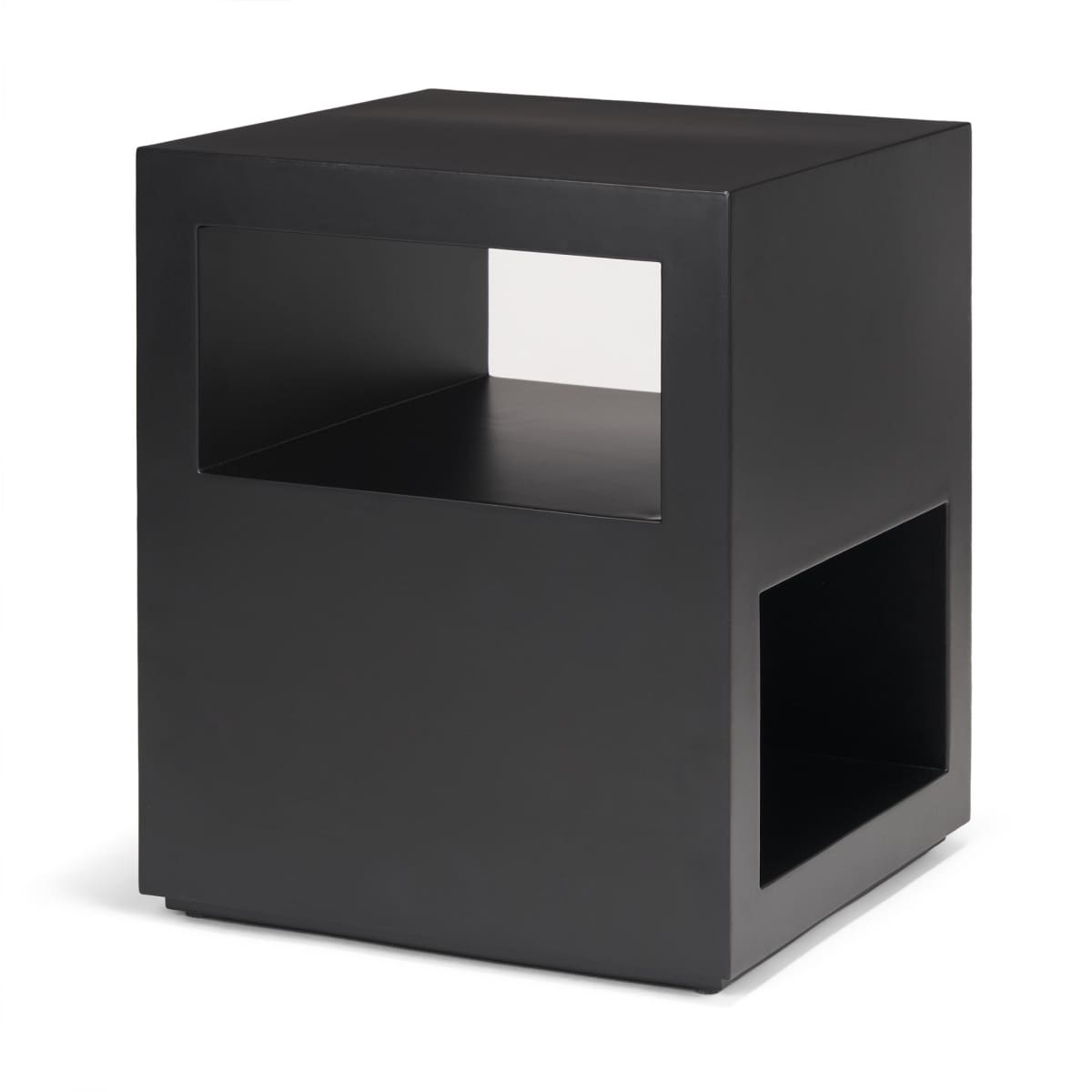 Vondra Accent Table Matte Black | Metal - accent-tables