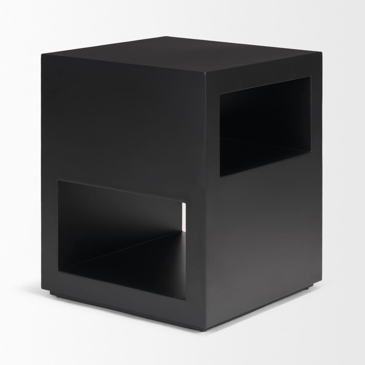 Vondra Accent Table Matte Black | Metal - accent-tables