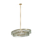 Wallace Chandelier Gold Metal | Frosted Glass - chandeliers
