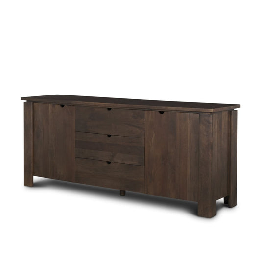 Wallen Sideboard Dark Brown Wood - sideboards-and-buffets