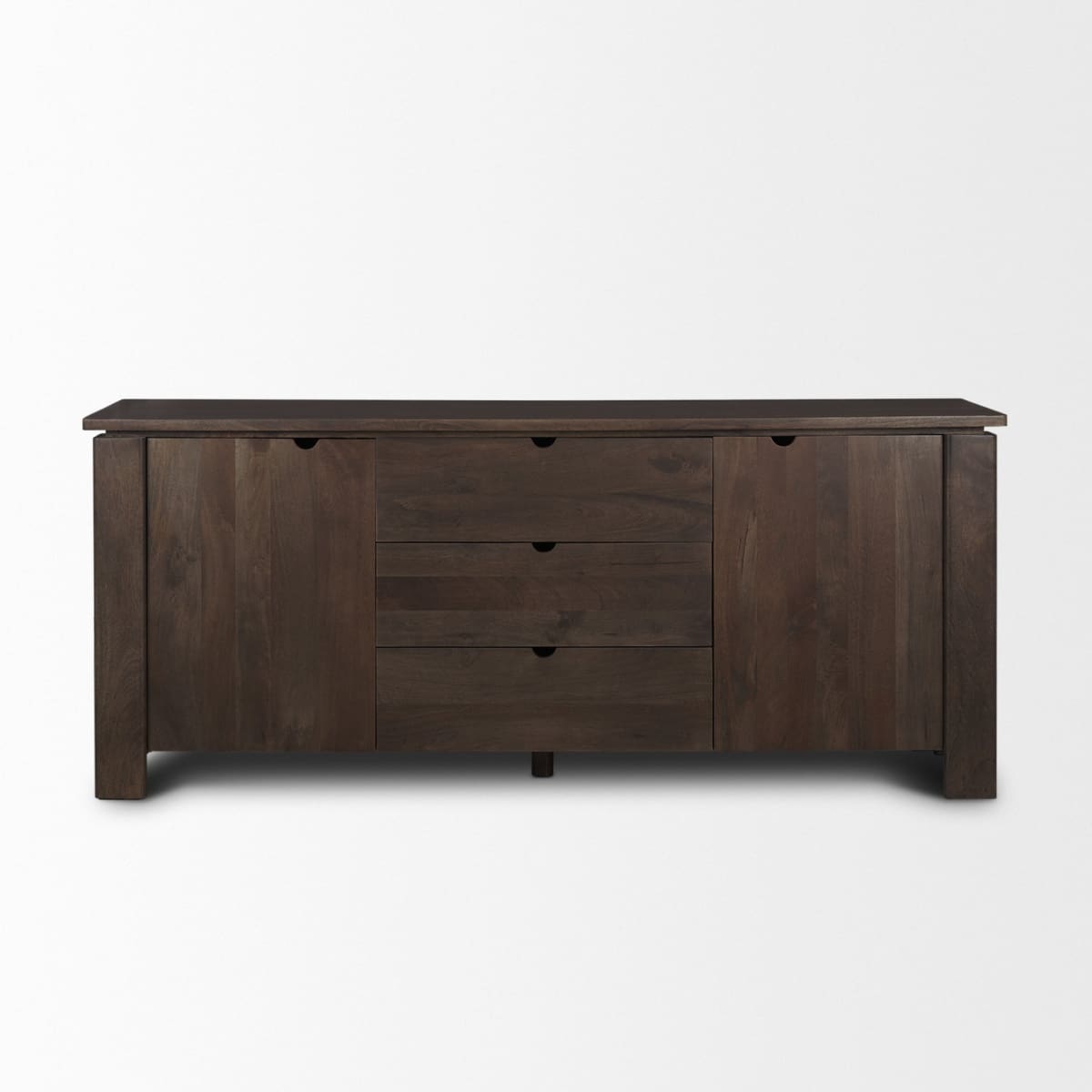 Wallen Sideboard Dark Brown Wood - sideboards-and-buffets