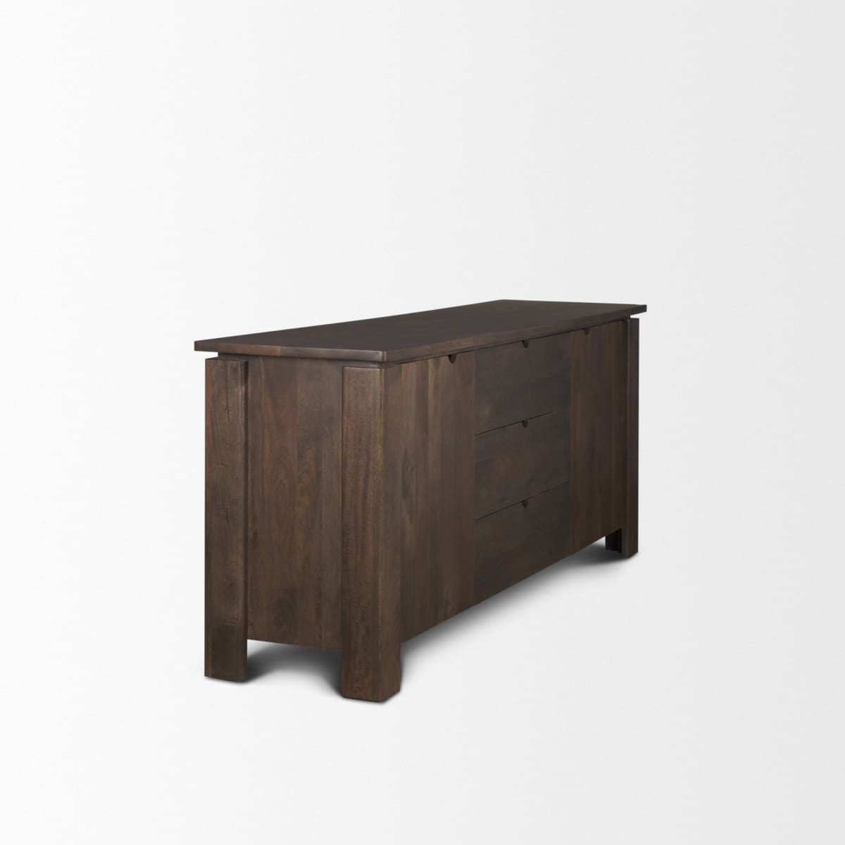 Wallen Sideboard Dark Brown Wood - sideboards-and-buffets