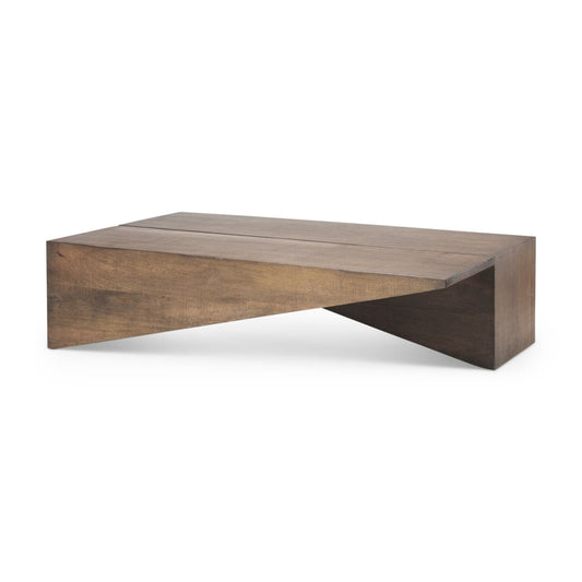 West Coffee Table Medium Brown Wood - coffee-tables