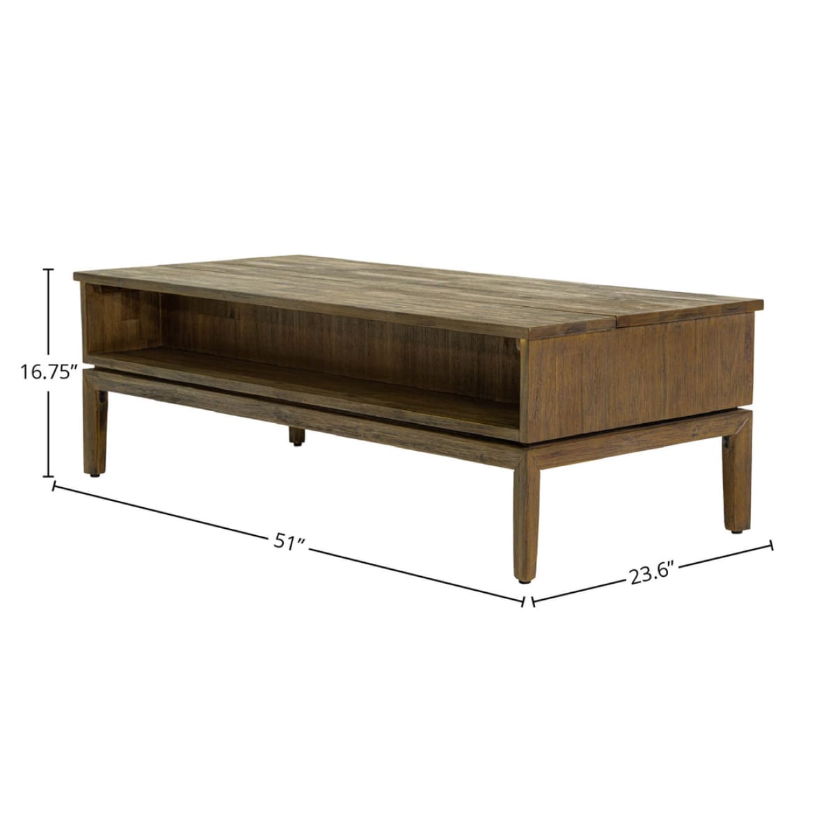 West Coffee Table W/ Lift Top - lh-import-coffee-tables