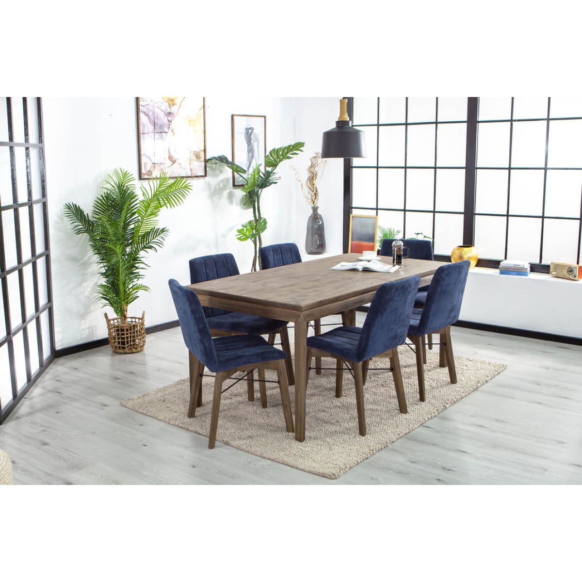 West Extension Dining Table (71/ 91) - lh-import-dining-tables