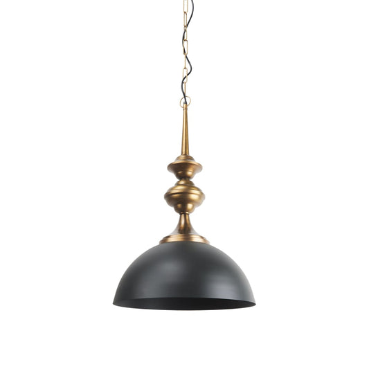 Willson Pendant Light Black Iron | Antique Brass - pendant-light
