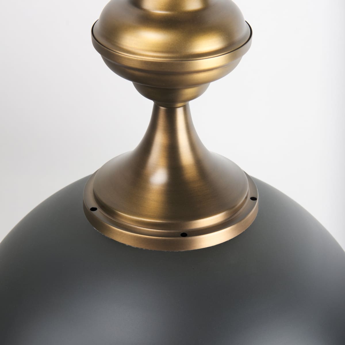Willson Pendant Light Black Iron | Antique Brass - pendant-light
