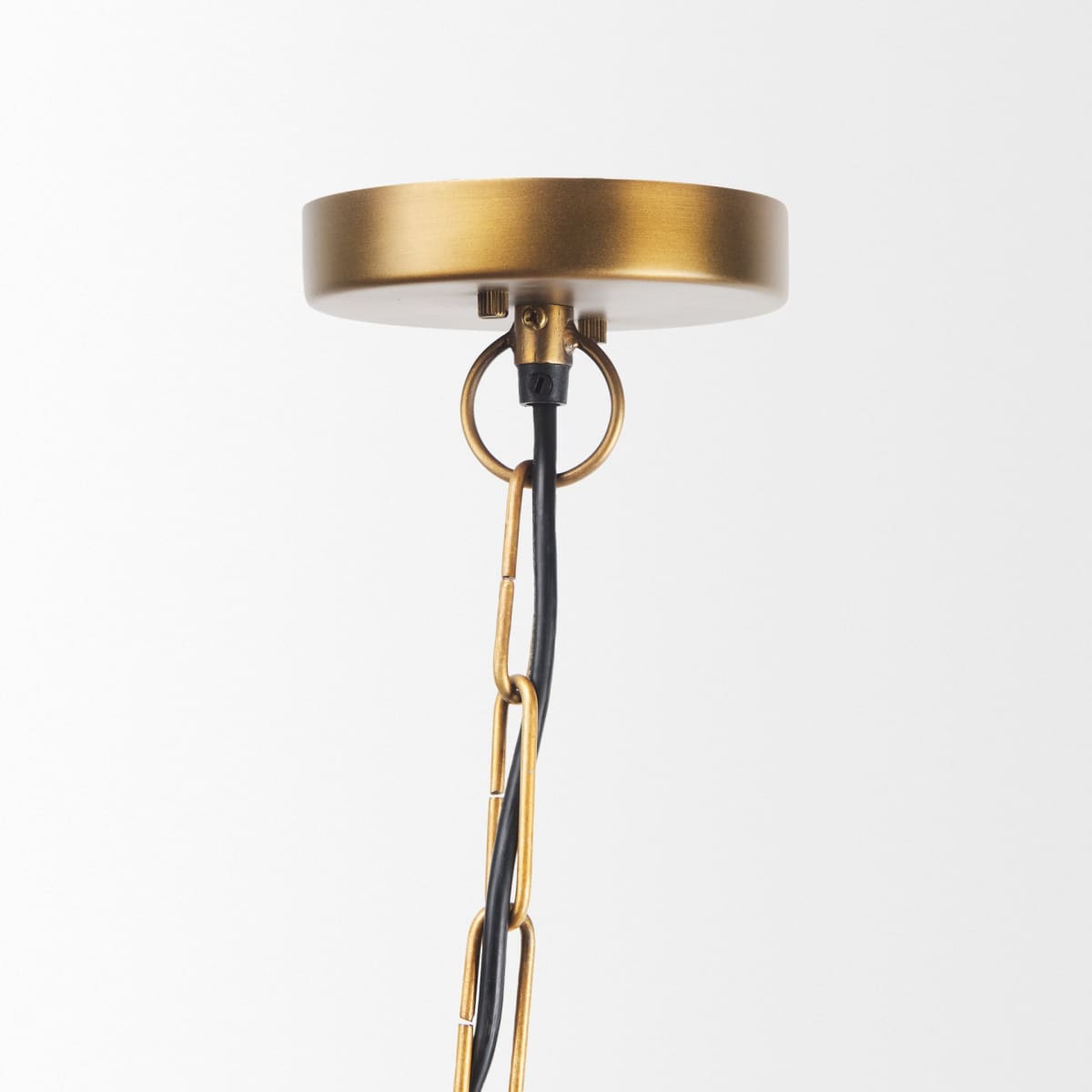 Willson Pendant Light Black Iron | Antique Brass - pendant-light