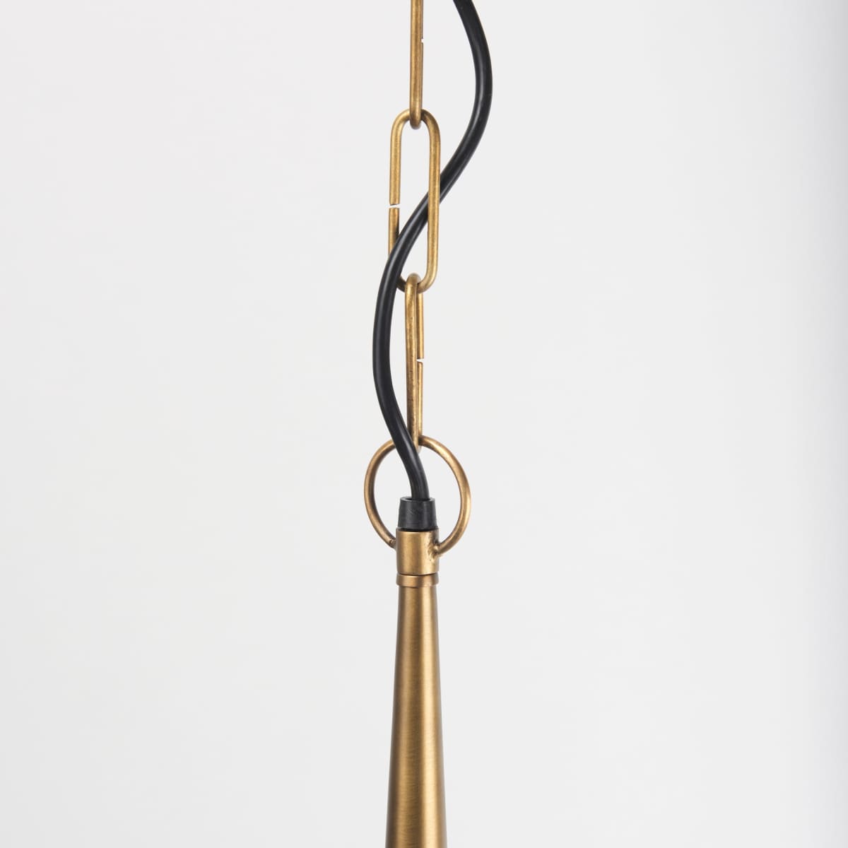 Willson Pendant Light Black Iron | Antique Brass - pendant-light