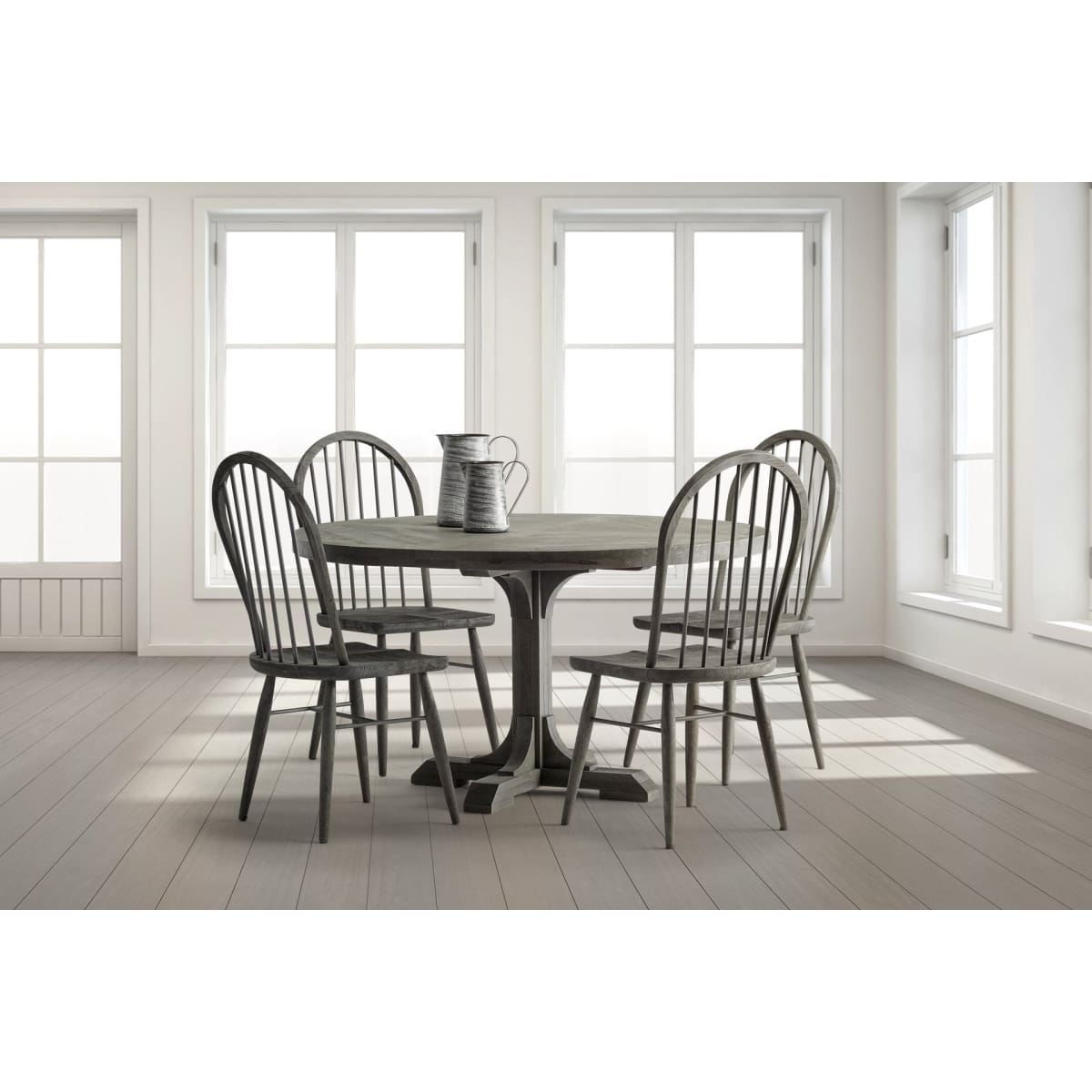 Windsor Dining Chair Gray Wood - dining-chairs