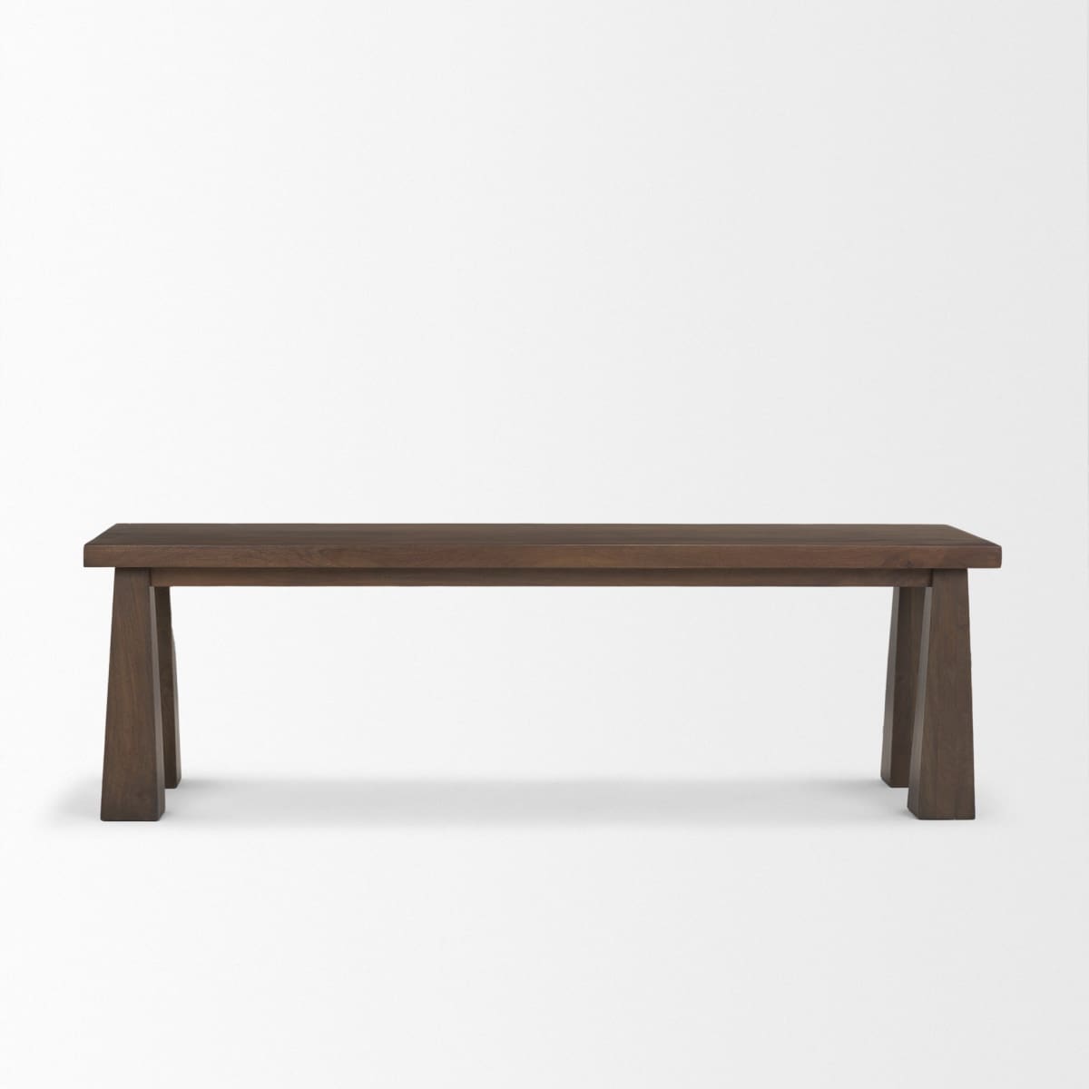 Wolcott Bench Dark Brown | Wood - benches