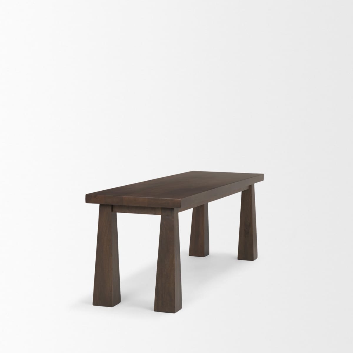 Wolcott Bench Dark Brown | Wood - benches