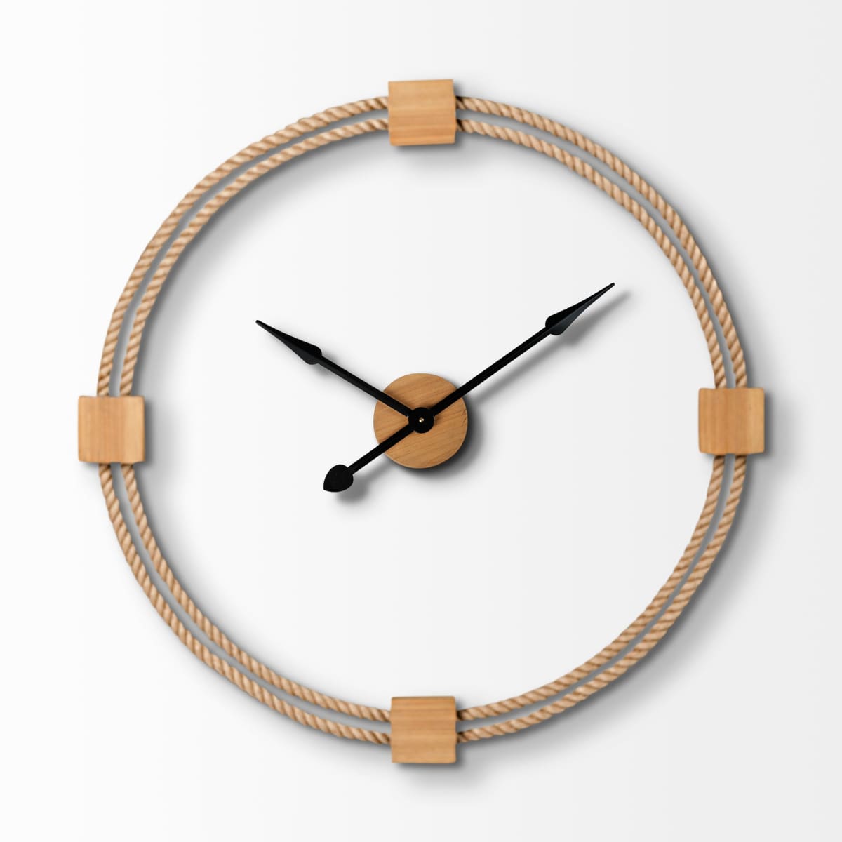 Worthing Wall Clock Brown Rope | 36’’ - wall-clocks