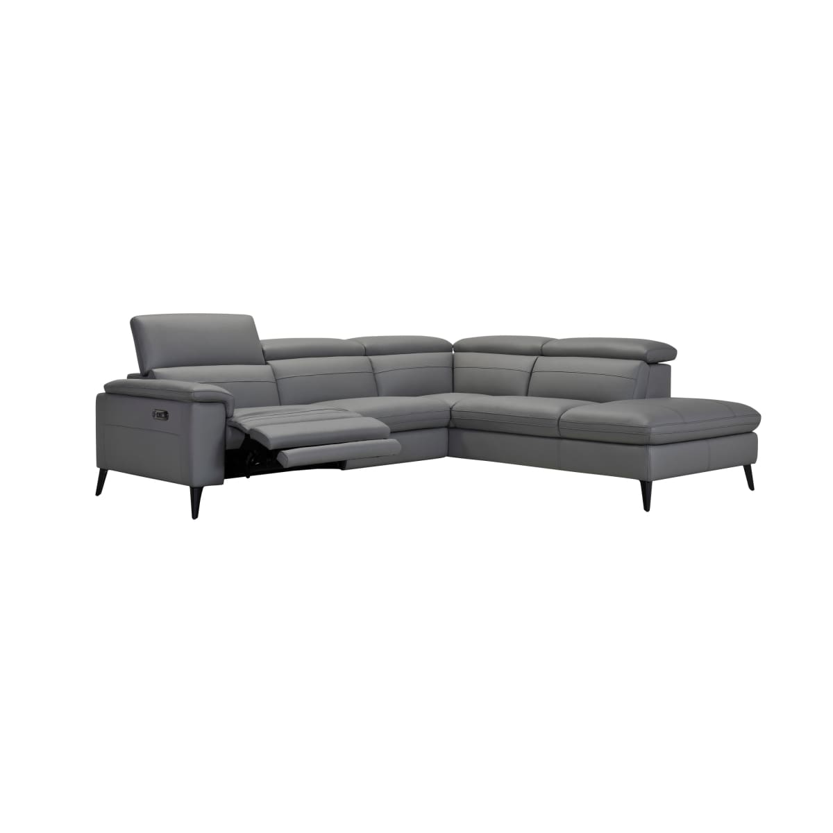 Wrangler Leather Sectional Right Hand Chaise - Sectional