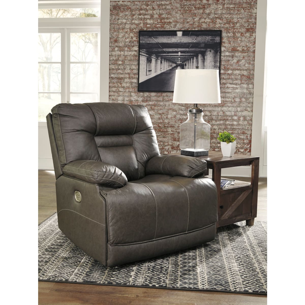 Wurstrow Smoke Power Recliner - accent chairs