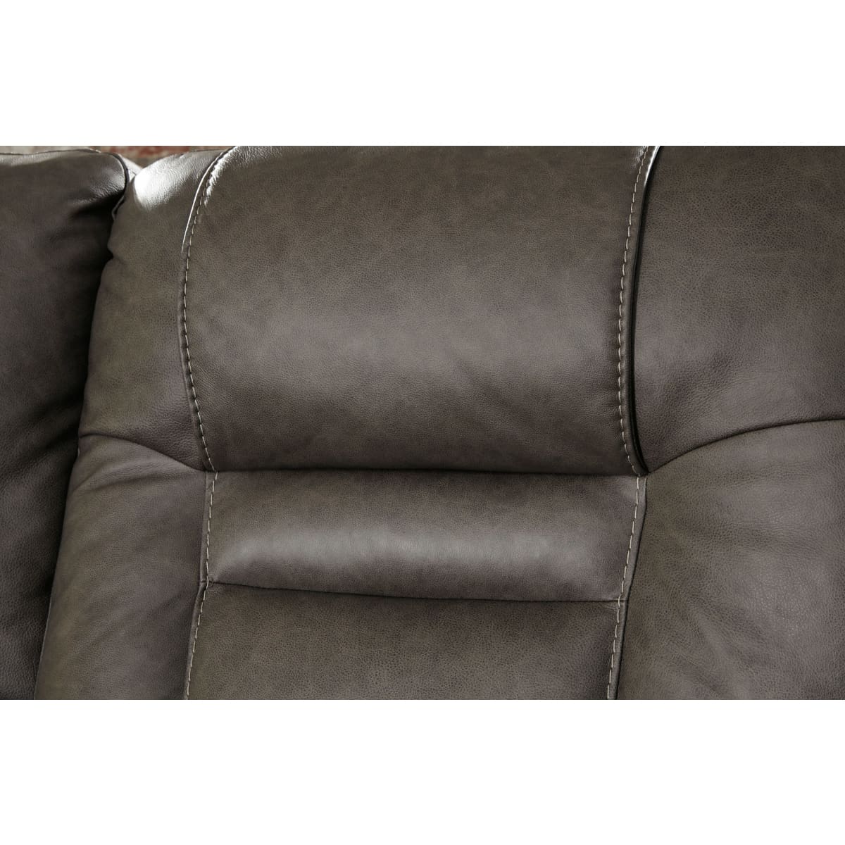 Wurstrow Smoke Power Reclining Loveseat with Console - Loveseat