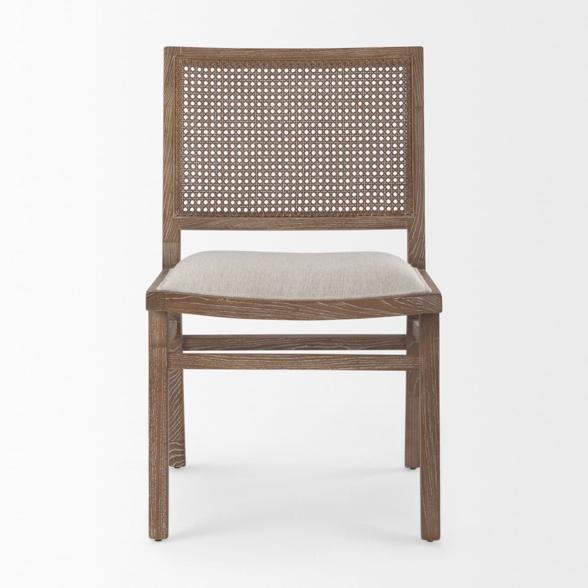 Wynn Dining Chair Beige fabric | Brown Wood - dining-chairs