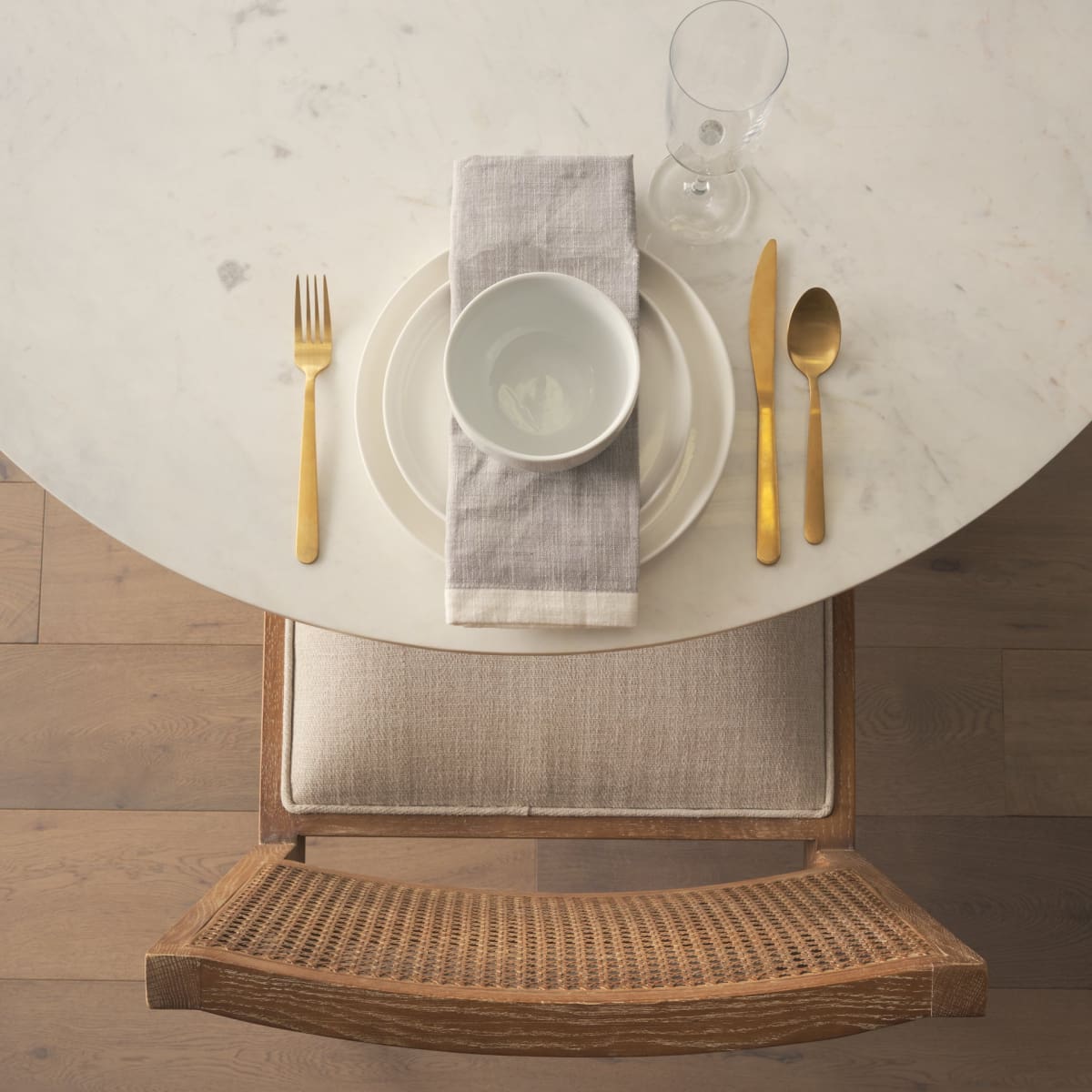 Wynn Dining Chair Beige fabric | Brown Wood - dining-chairs