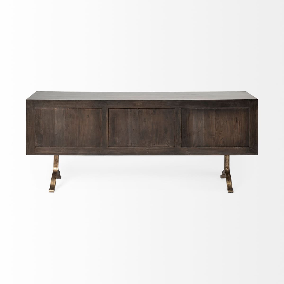 Xanti Sideboard Brown Wood | Gold Metal - sideboards-and-buffets