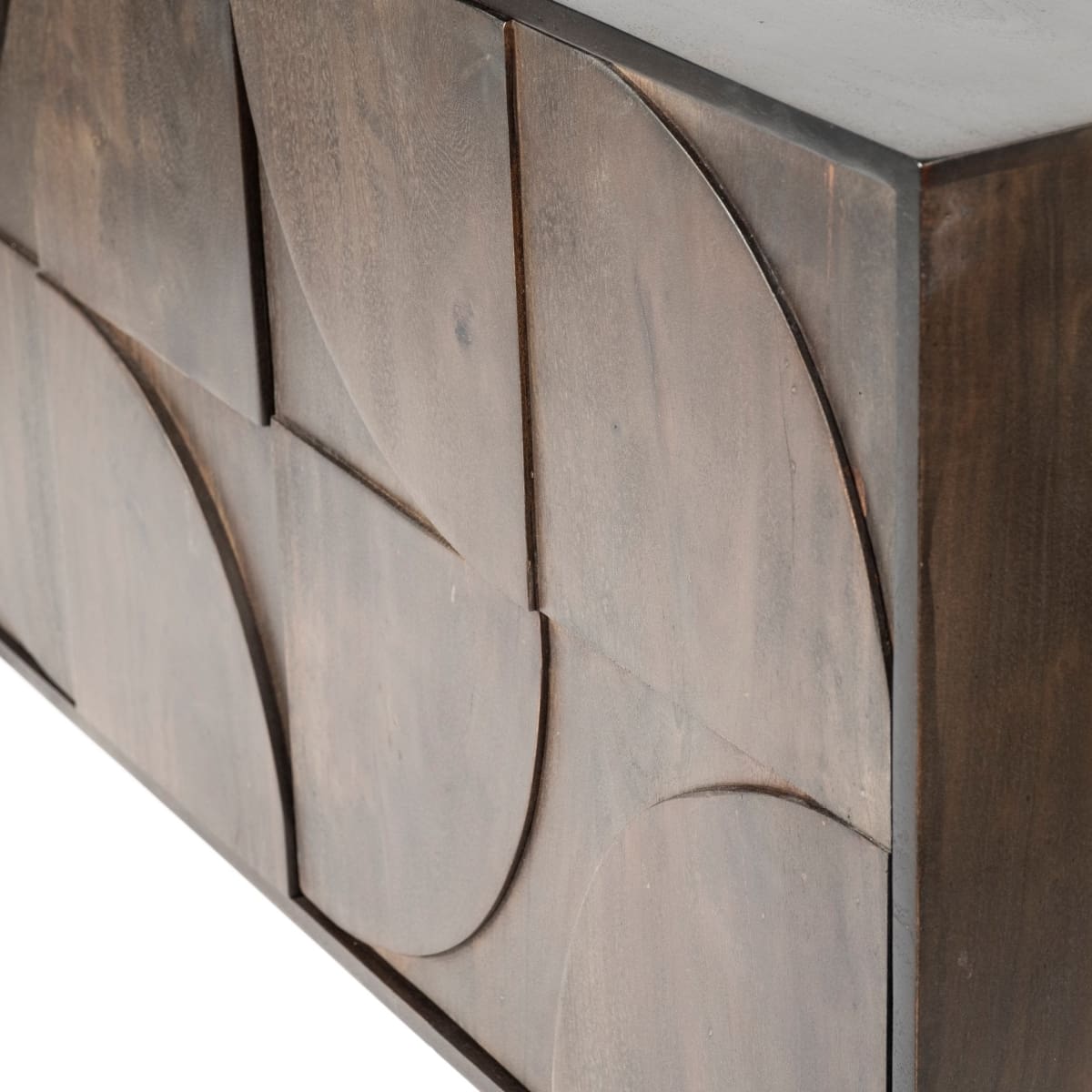 Xanti Sideboard Brown Wood | Gold Metal - sideboards-and-buffets