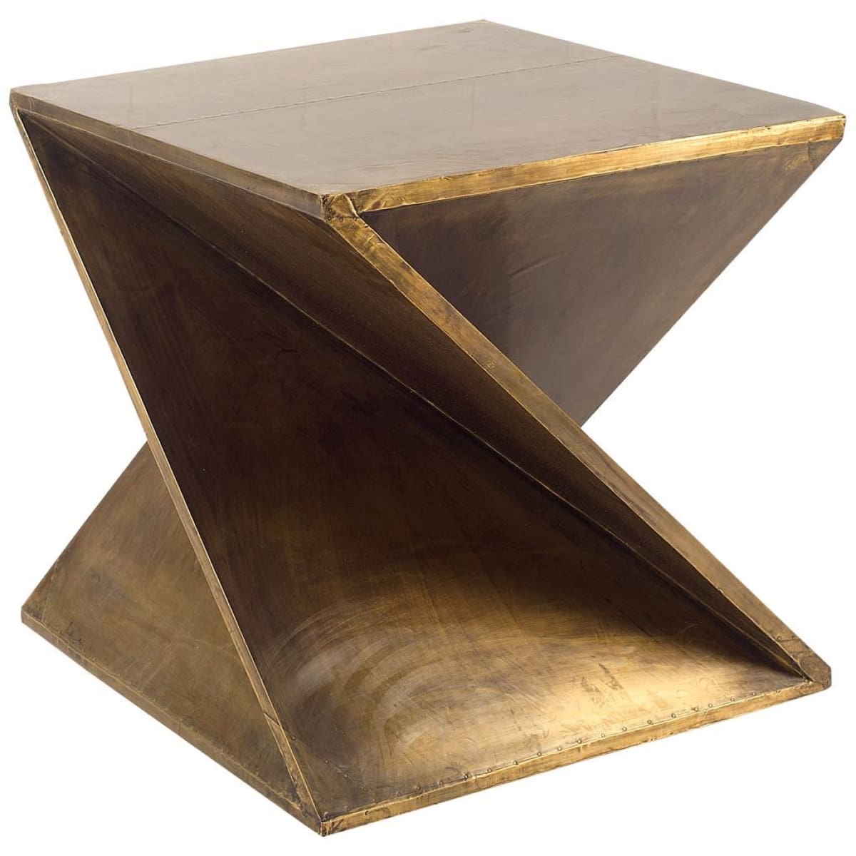Zelda Accent Table Gold Metal Cladding - accent-tables