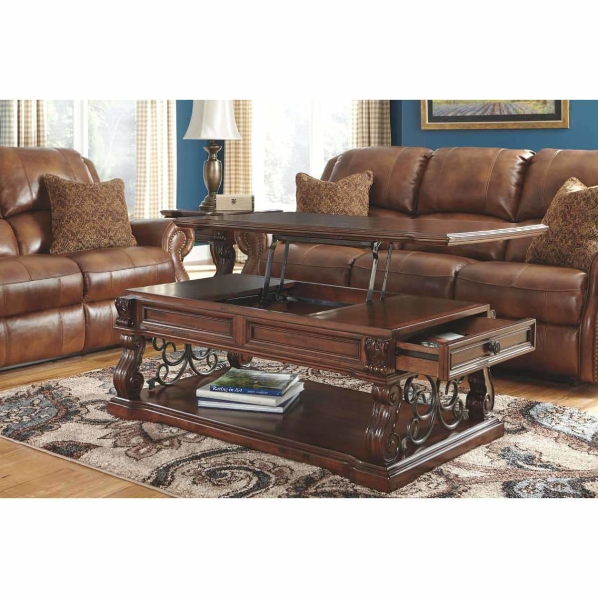 Alymere Coffee Table with Lift Top - COFFEE TABLE
