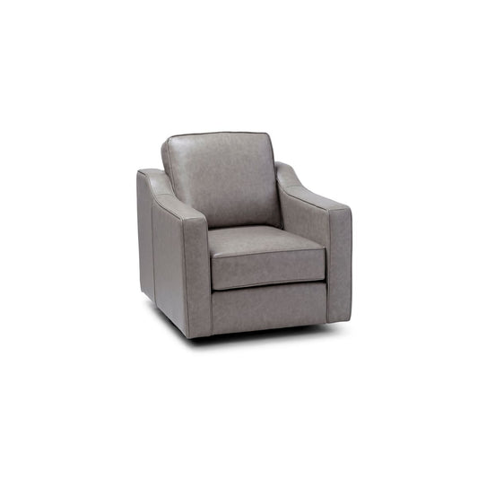 Arie Swivel Leather Chair - accent chairs