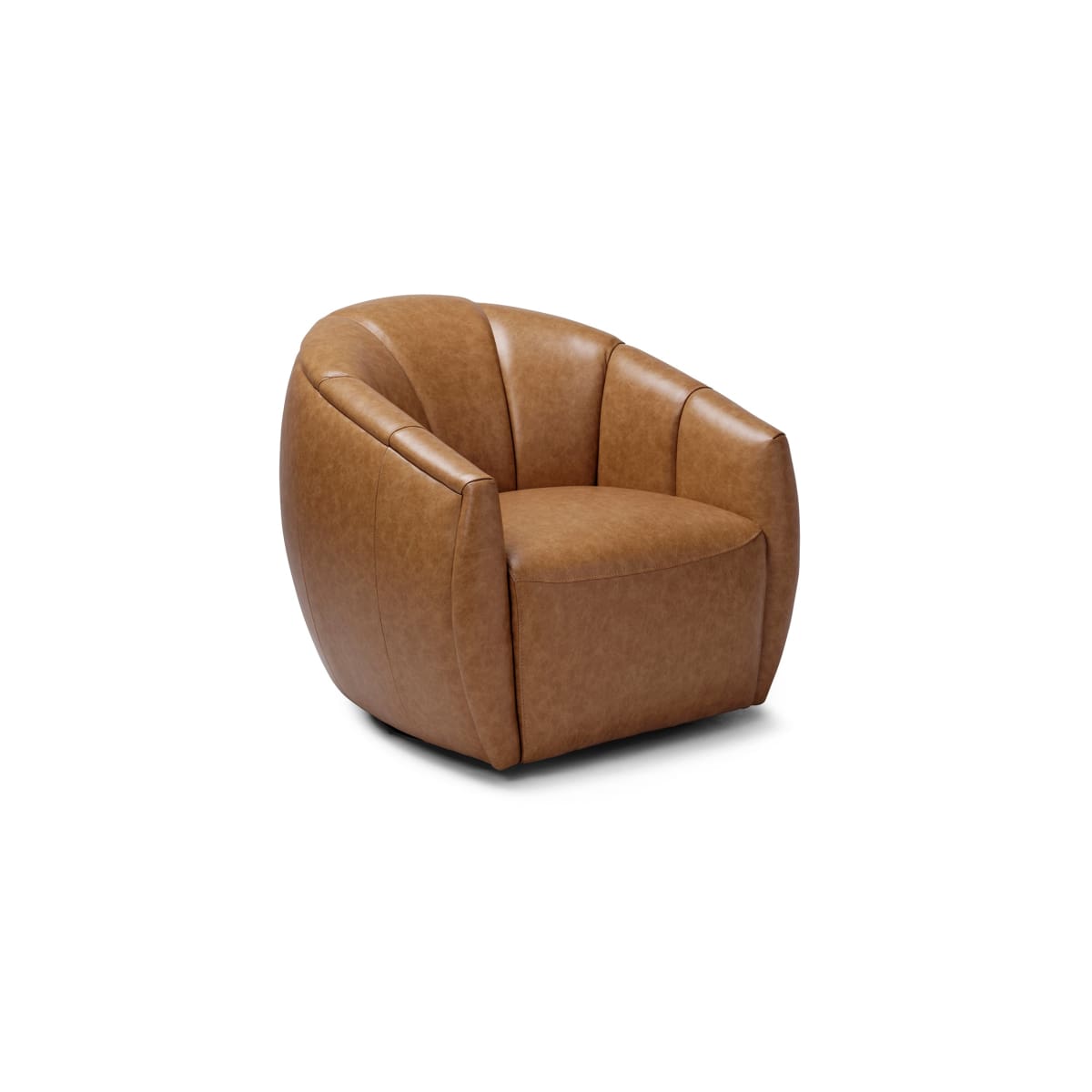 Bay Leather swivel Chair - accent chairs