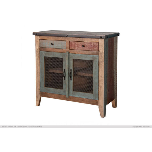 Antique Multicolor Server - 35-1/2 x 15-3/4 x 35-1/2 - Side Board