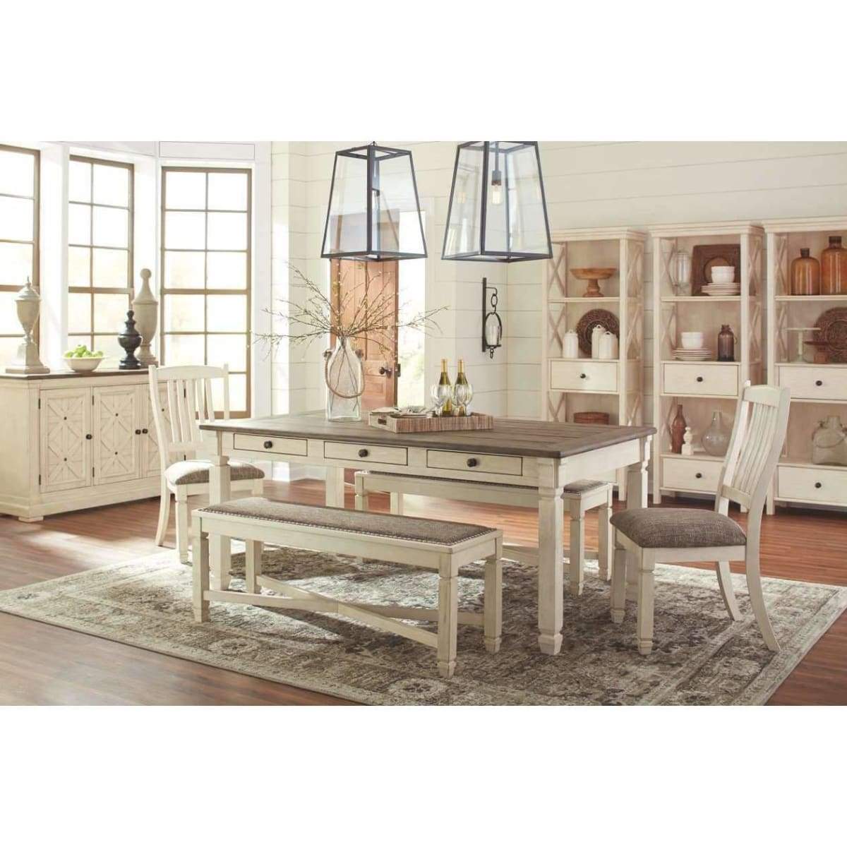 Bolanburg Dining Room Table With 6 Chairs - DININGCOUNTERHEIGHT