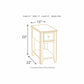 Breegin Chairside Black End Table - END TABLE/SIDE TABLE