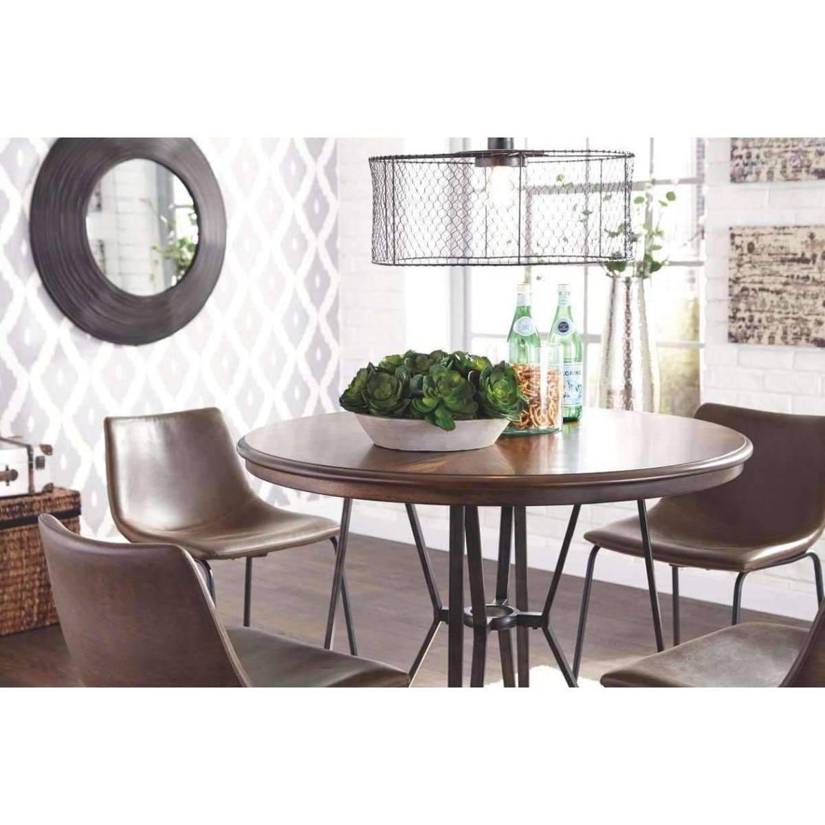 Centiar Counter Height Dining Room Table With 4 Stools - DININGCOUNTERHEIGHT