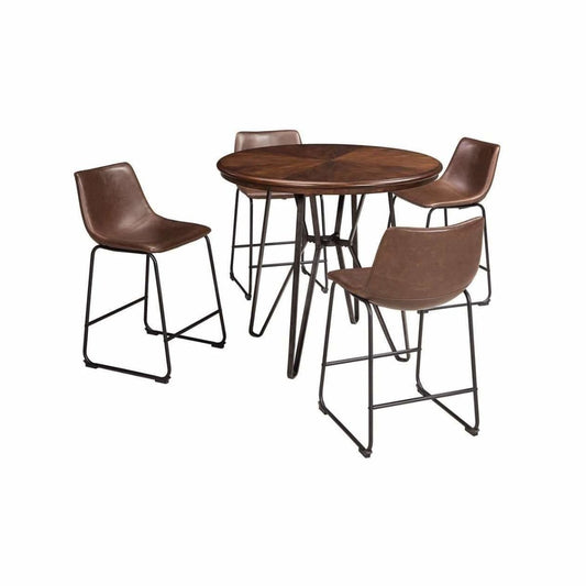 Centiar Counter Height Dining Room Table With 4 Stools - DININGCOUNTERHEIGHT