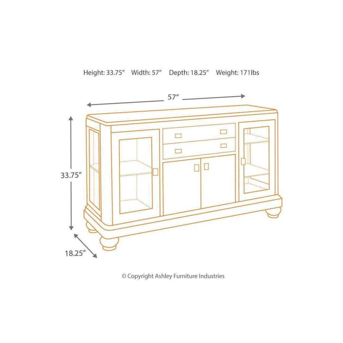 Coralayne Dining Room Server - Side Board