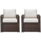 East Brook Lounge Chair with Cushion 2Pc Set - 28.13 W x 28 D x 30 H - Outdoor Sofa
