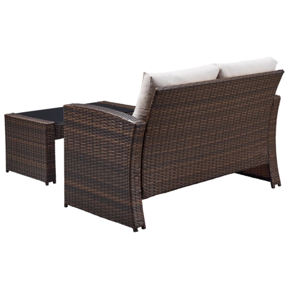 East Brook Outdoor Loveseat with Table (Set of 2) - Outdoor Sofa