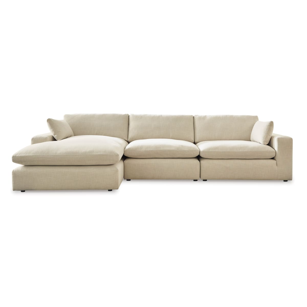 Elyza Linen Sectional with Chaise - Sectional