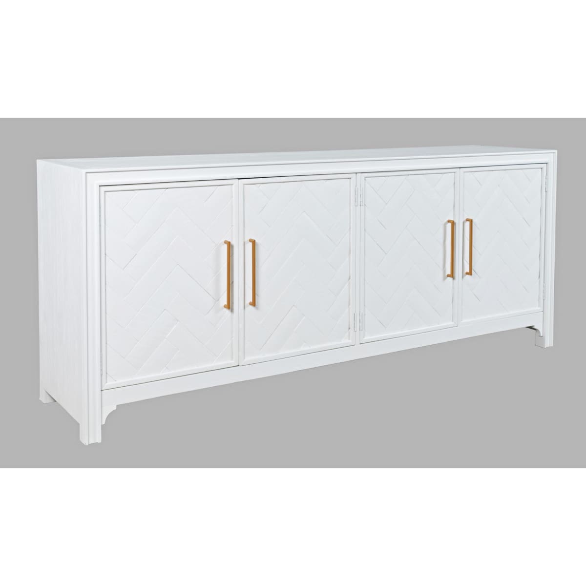Gramercy 4 Door Accent Cabinet-White - 79X18X32 - accent cabinet