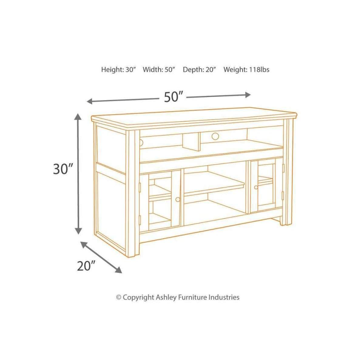 Harpan 50 TV Stand - ENTERTAINMENT CONSOLE