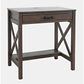 Hobson Power Desk-Grey - 30X20X31 - Office Desk