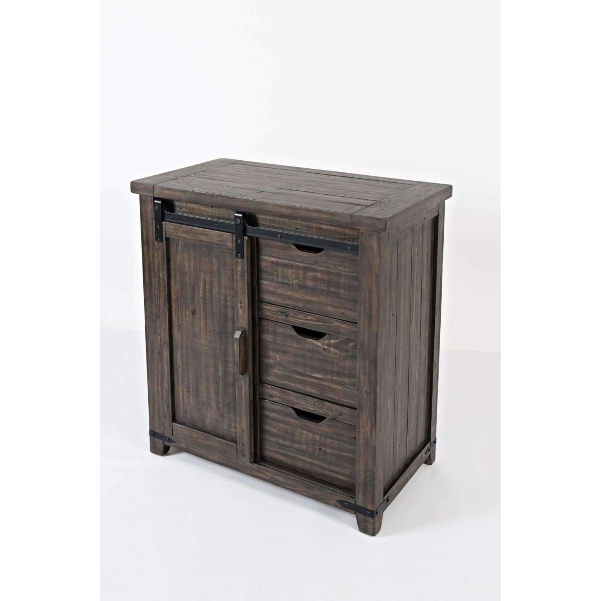 Madison County 32 Barnwood Barn Door Accent Cabinet - accent cabinet