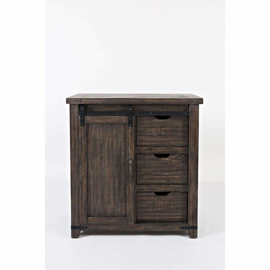 Madison County 32 Barnwood Barn Door Accent Cabinet - accent cabinet