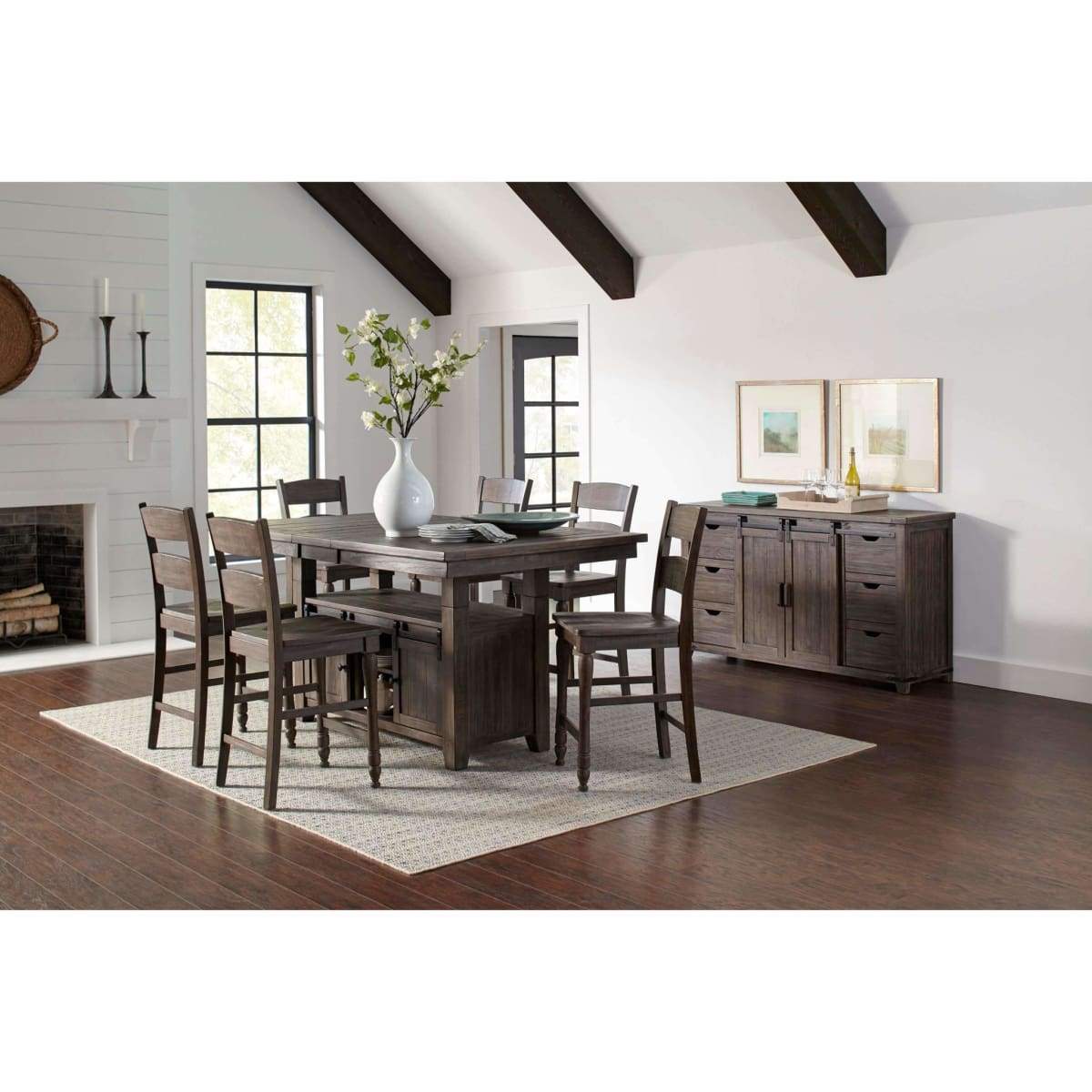 Madison County 7pc Counter Height Dining Table Set - DININGCOUNTERHEIGHT