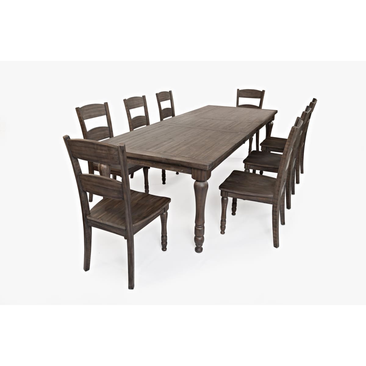 Madison County Barnwood Extension Dining Table 7Pc Set - 42X84X106 - DININGCOUNTERHEIGHT