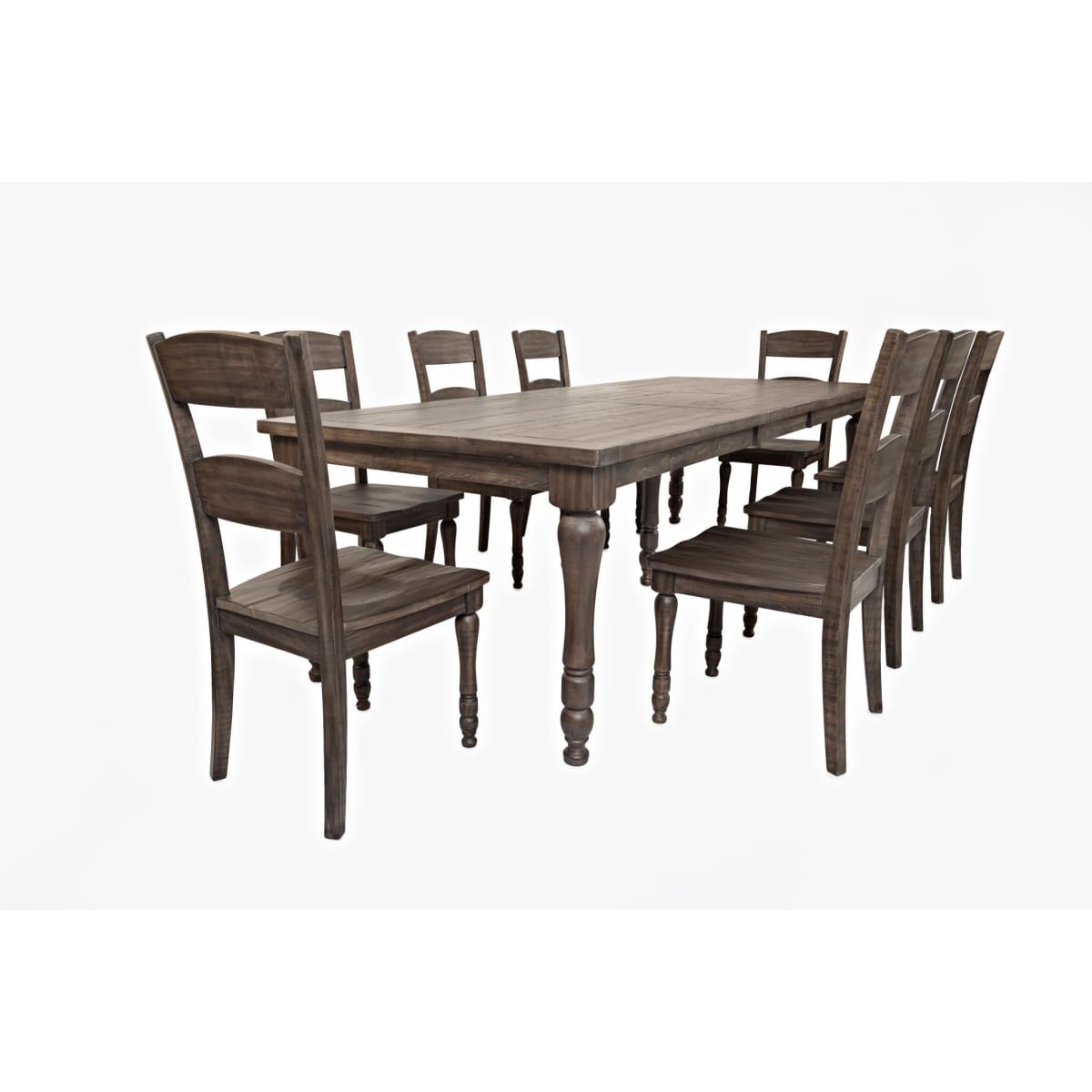 Madison County Barnwood Extension Dining Table 7Pc Set - 42X84X106 - DININGCOUNTERHEIGHT