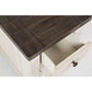 Madison County Vintage White Chairside Table - END TABLE/SIDE TABLE