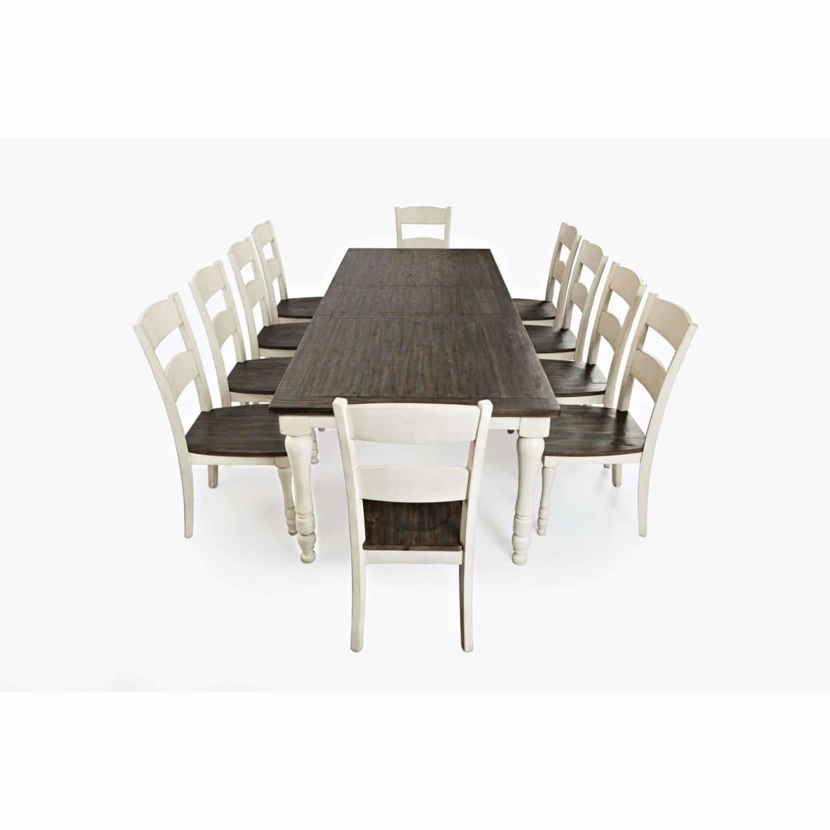 Madison County Vintage White Rectangle Extension Table - DININGCOUNTERHEIGHT