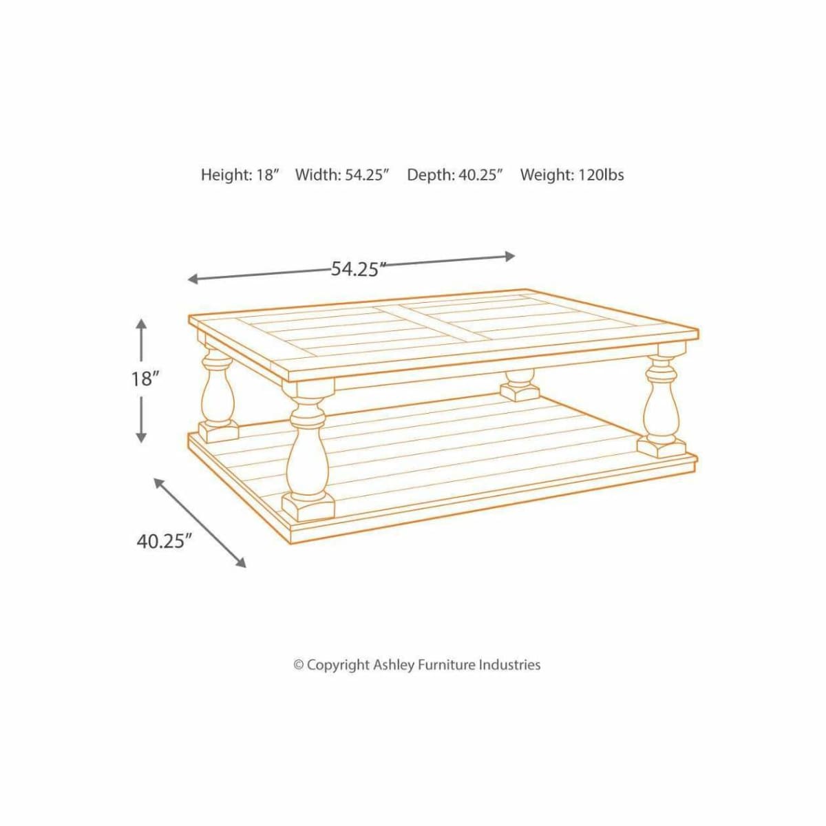 Mallacar Coffee Table - COFFEE TABLE